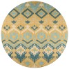 Indoor/Outdoor Sedona SN2 Marigold Washable 10' x 10' Round Rug