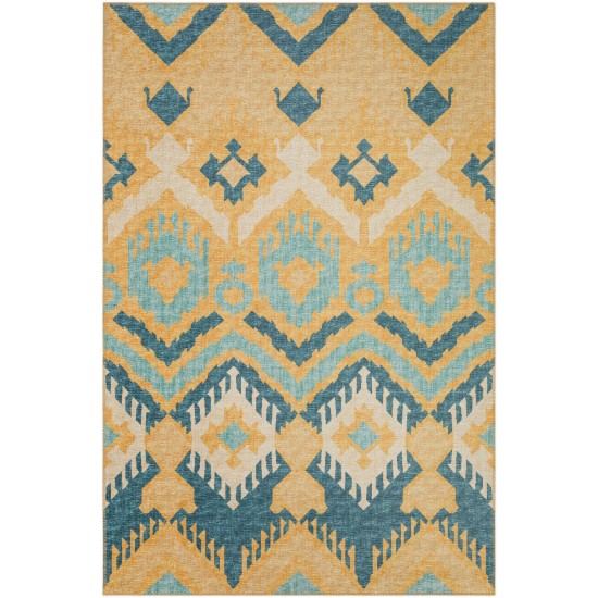 Indoor/Outdoor Sedona SN2 Marigold Washable 3' x 5' Rug