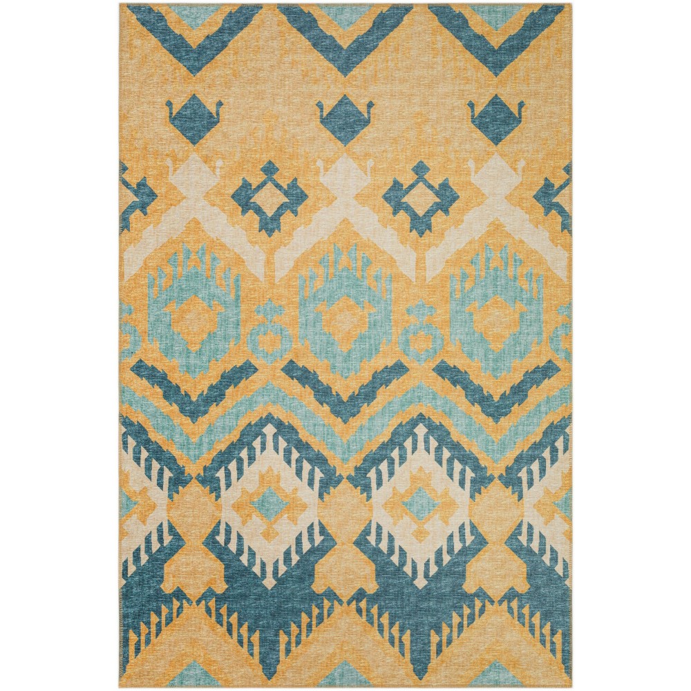 Indoor/Outdoor Sedona SN2 Marigold Washable 5' x 7'6" Rug