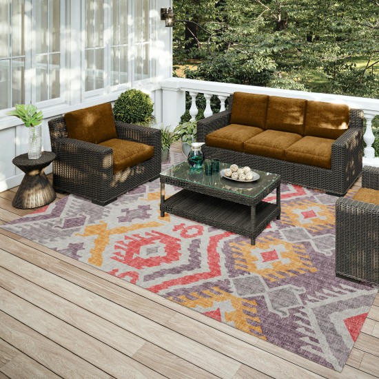 Indoor/Outdoor Sedona SN2 Passion Washable 10' x 14' Rug