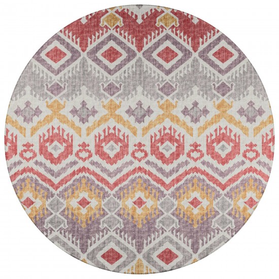 Indoor/Outdoor Sedona SN2 Passion Washable 10' x 10' Round Rug