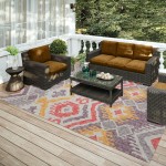 Indoor/Outdoor Sedona SN2 Passion Washable 5' x 7'6" Rug