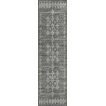 Indoor/Outdoor Sedona SN3 Charcoal Washable 2'3" x 10' Runner Rug