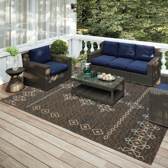 Indoor/Outdoor Sedona SN3 Fudge Washable 10' x 14' Rug