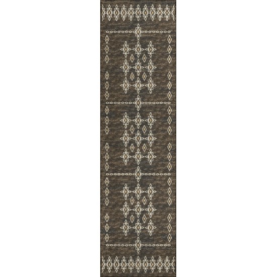 Indoor/Outdoor Sedona SN3 Fudge Washable 2'3" x 7'6" Runner Rug