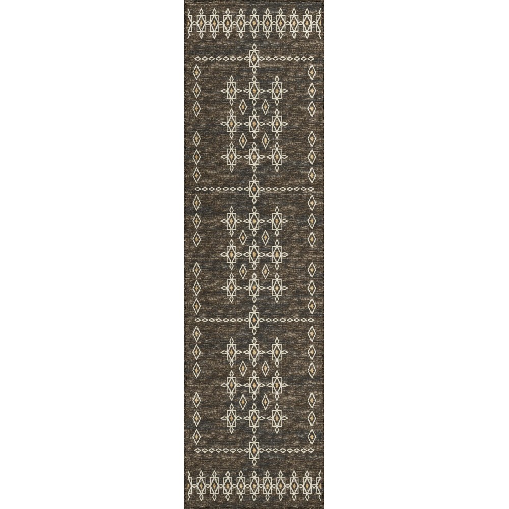 Indoor/Outdoor Sedona SN3 Fudge Washable 2'3" x 7'6" Runner Rug