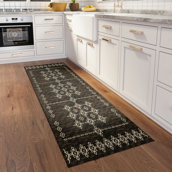 Indoor/Outdoor Sedona SN3 Fudge Washable 2'3" x 7'6" Runner Rug