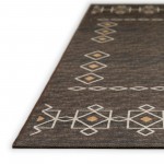 Indoor/Outdoor Sedona SN3 Fudge Washable 4' x 4' Round Rug