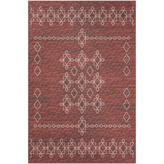 Indoor/Outdoor Sedona SN3 Paprika Washable 10' x 14' Rug