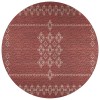 Indoor/Outdoor Sedona SN3 Paprika Washable 10' x 10' Round Rug