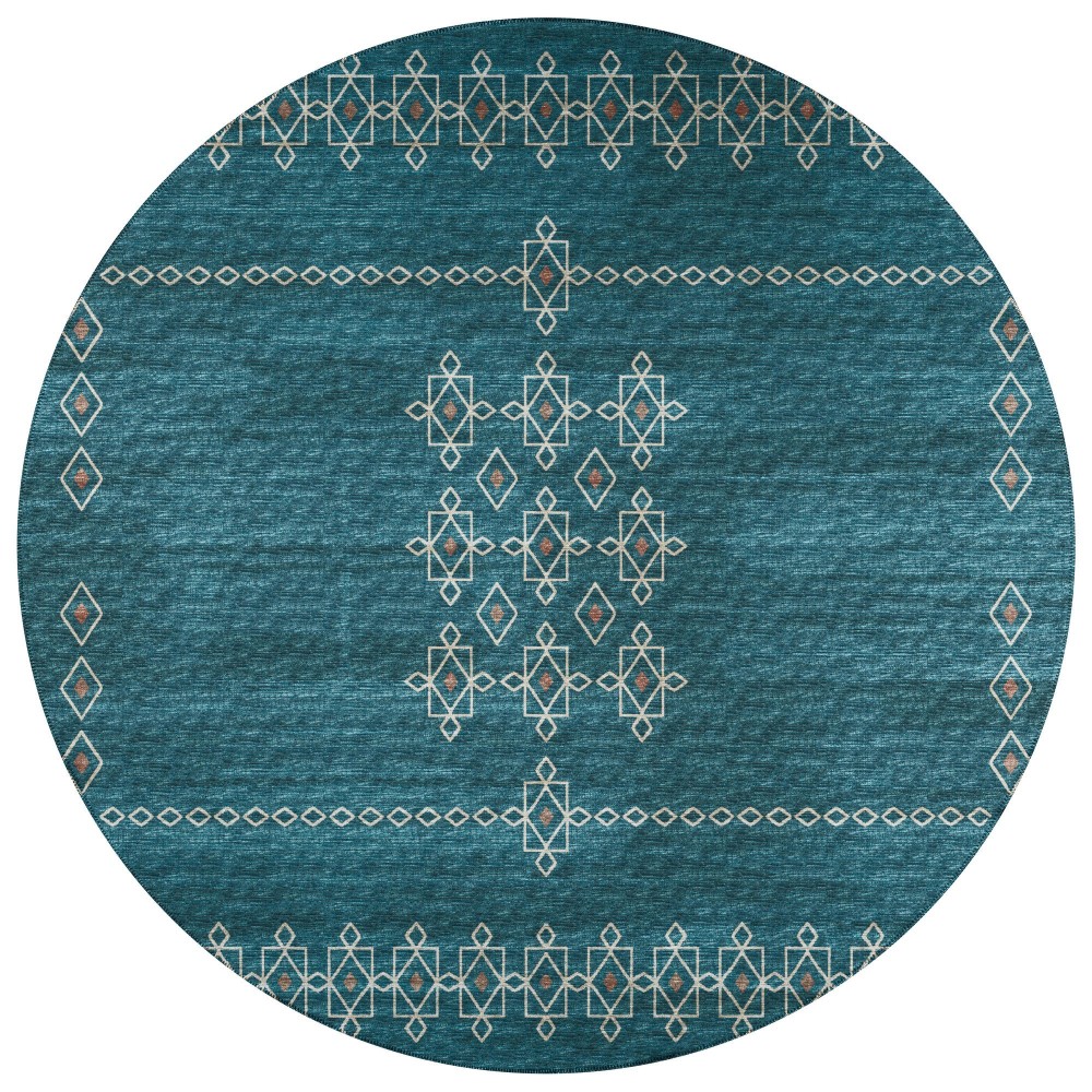 Indoor/Outdoor Sedona SN3 Riverview Washable 10' x 10' Round Rug