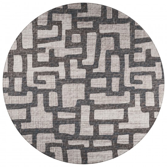 Indoor/Outdoor Sedona SN4 Pebble Washable 6' x 6' Round Rug