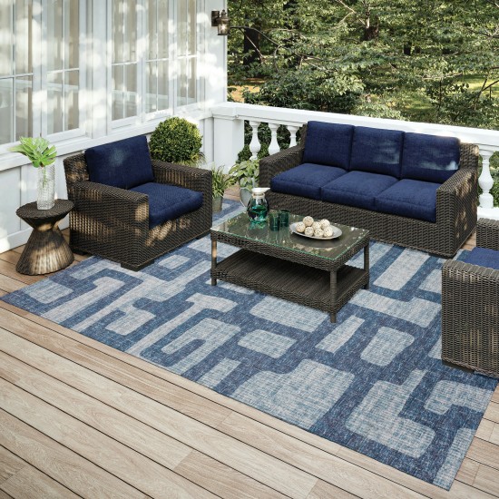 Indoor/Outdoor Sedona SN4 Storm Washable 10' x 14' Rug