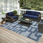 Indoor/Outdoor Sedona SN4 Storm Washable 8' x 10' Rug