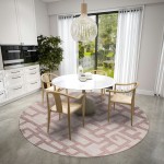 Indoor/Outdoor Sedona SN4 Taupe Washable 6' x 6' Round Rug