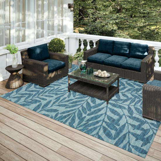 Indoor/Outdoor Sedona SN5 Denim Washable 10' x 14' Rug