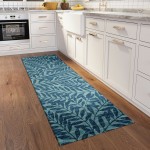 Indoor/Outdoor Sedona SN5 Denim Washable 2'3" x 7'6" Runner Rug