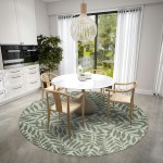 Indoor/Outdoor Sedona SN5 Fernway Washable 10' x 10' Round Rug