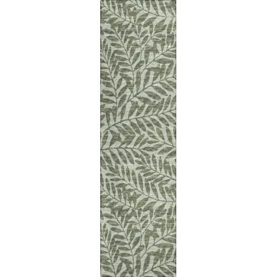 Indoor/Outdoor Sedona SN5 Fernway Washable 2'3" x 7'6" Runner Rug