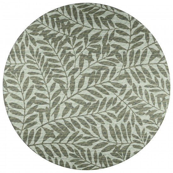 Indoor/Outdoor Sedona SN5 Fernway Washable 4' x 4' Round Rug