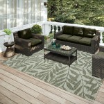 Indoor/Outdoor Sedona SN5 Fernway Washable 8' x 10' Rug