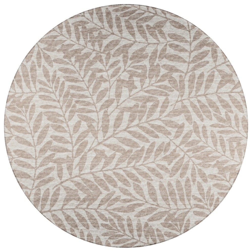 Indoor/Outdoor Sedona SN5 Putty Washable 10' x 10' Round Rug