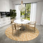 Indoor/Outdoor Sedona SN5 Wheat Washable 6' x 6' Round Rug