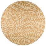 Indoor/Outdoor Sedona SN5 Wheat Washable 8\' x 8\' Round Rug