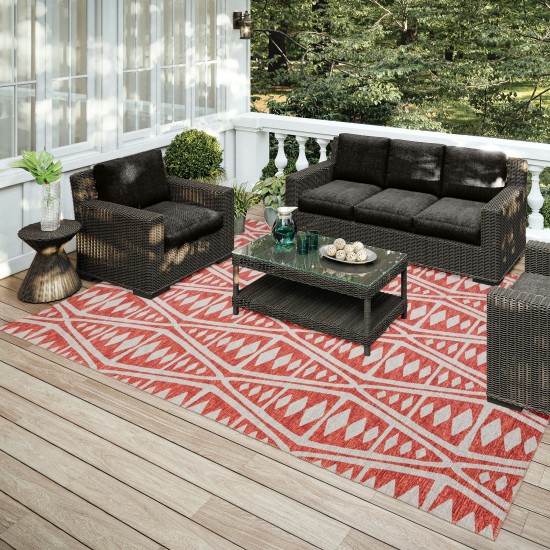 Indoor/Outdoor Sedona SN6 Clay Washable 10' x 14' Rug