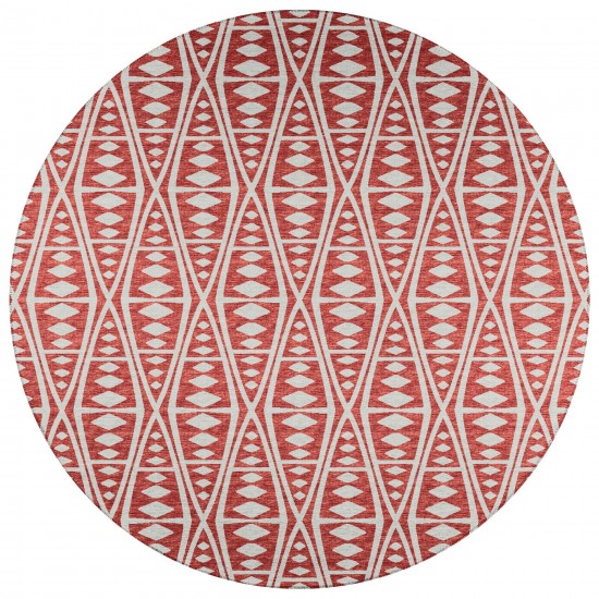 Indoor/Outdoor Sedona SN6 Clay Washable 10' x 10' Round Rug