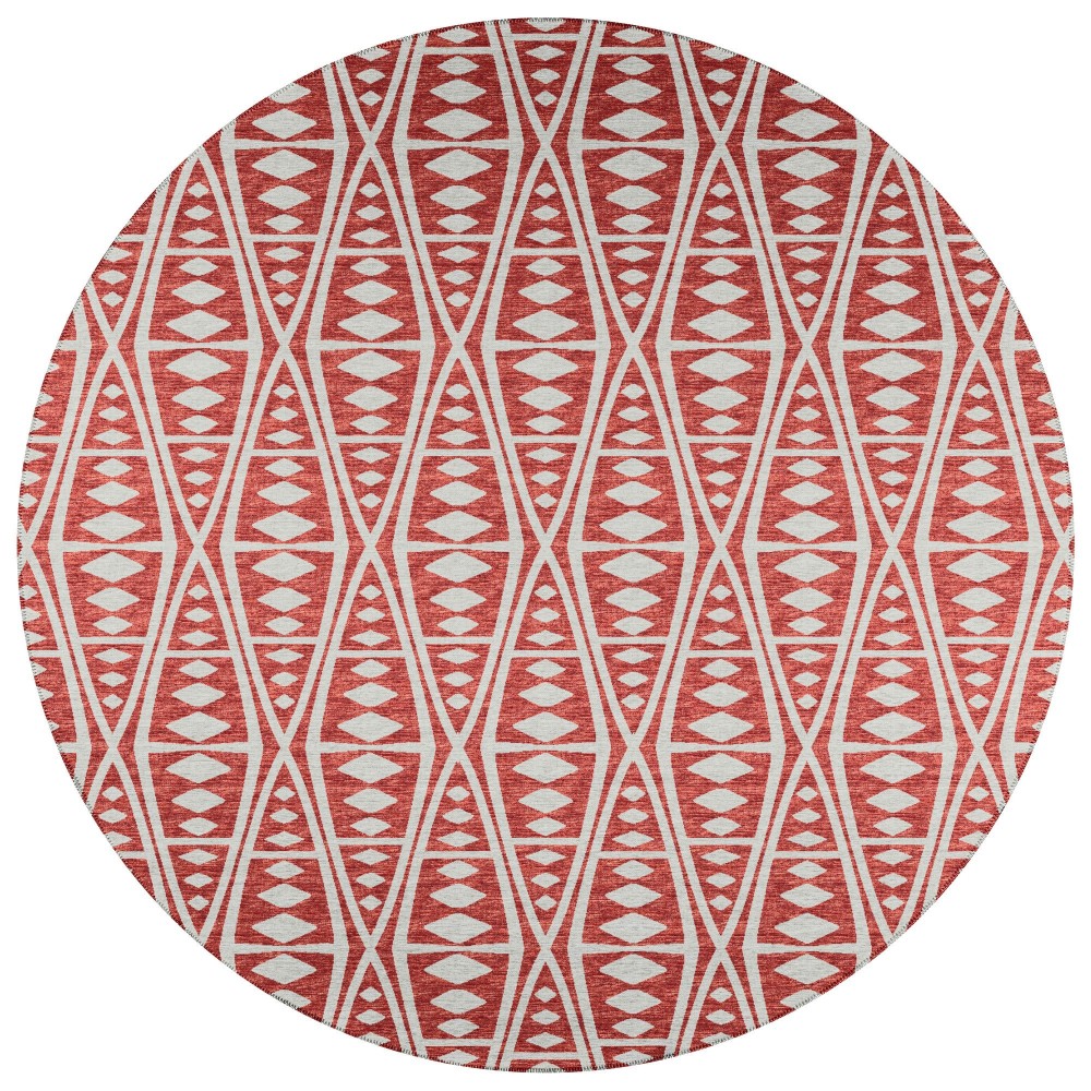 Indoor/Outdoor Sedona SN6 Clay Washable 10' x 10' Round Rug