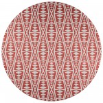 Indoor/Outdoor Sedona SN6 Clay Washable 4' x 4' Round Rug