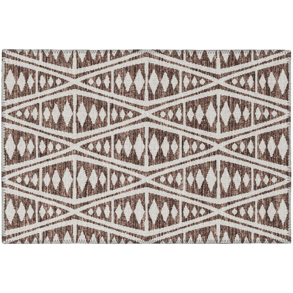 Indoor/Outdoor Sedona SN6 Coffee Washable 1'8" x 2'6" Rug