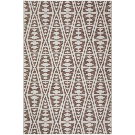 Indoor/Outdoor Sedona SN6 Coffee Washable 10' x 14' Rug