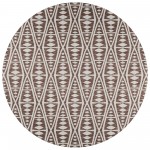 Indoor/Outdoor Sedona SN6 Coffee Washable 8' x 8' Round Rug