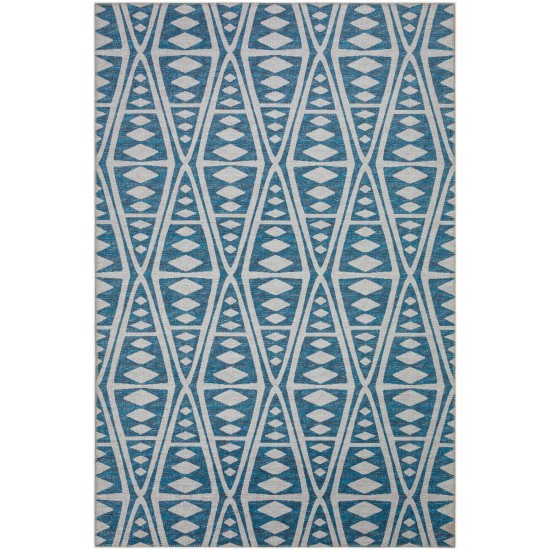 Indoor/Outdoor Sedona SN6 Indigo Washable 10' x 14' Rug