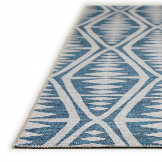 Indoor/Outdoor Sedona SN6 Indigo Washable 8' x 10' Rug