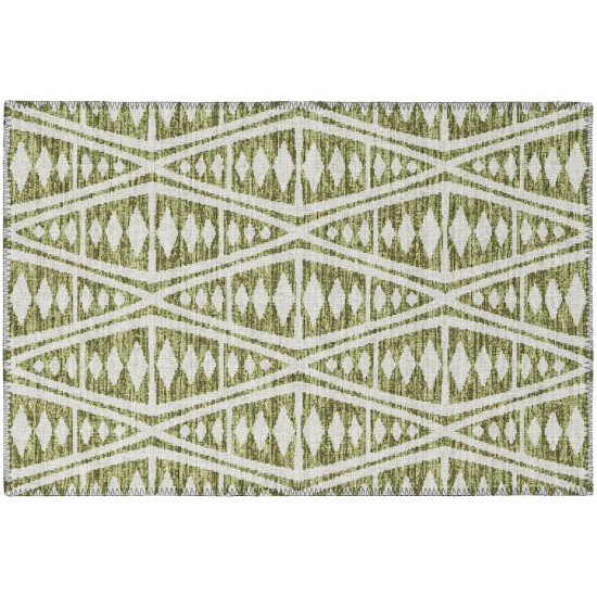 Indoor/Outdoor Sedona SN6 Moss Washable 1'8" x 2'6" Rug