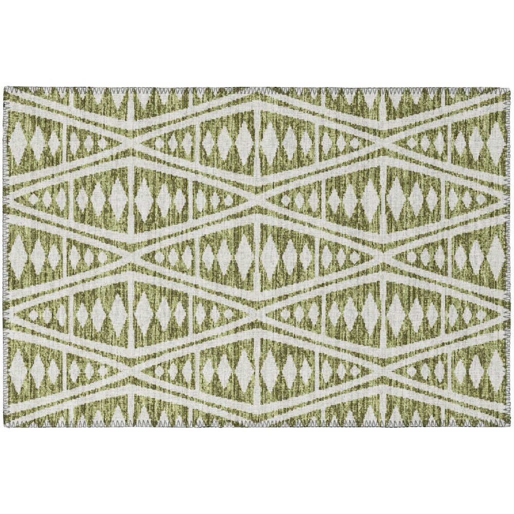 Indoor/Outdoor Sedona SN6 Moss Washable 1'8" x 2'6" Rug