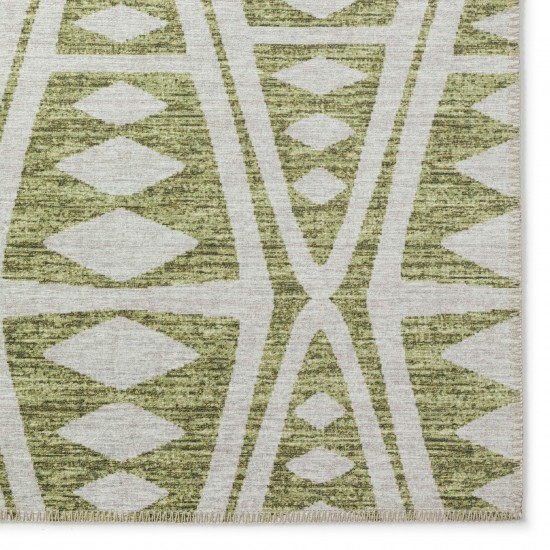 Indoor/Outdoor Sedona SN6 Moss Washable 2'3" x 10' Runner Rug