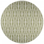 Indoor/Outdoor Sedona SN6 Moss Washable 4' x 4' Round Rug