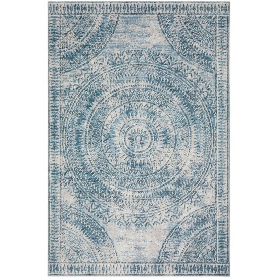 Indoor/Outdoor Sedona SN7 Indigo Washable 10' x 14' Rug