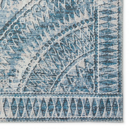 Indoor/Outdoor Sedona SN7 Indigo Washable 10' x 14' Rug