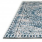 Indoor/Outdoor Sedona SN7 Indigo Washable 10' x 14' Rug