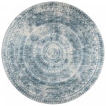 Indoor/Outdoor Sedona SN7 Indigo Washable 10' x 10' Round Rug