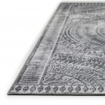 Indoor/Outdoor Sedona SN7 Pewter Washable 1'8" x 2'6" Rug