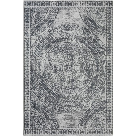 Indoor/Outdoor Sedona SN7 Pewter Washable 10' x 14' Rug