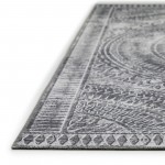 Indoor/Outdoor Sedona SN7 Pewter Washable 2'3" x 7'6" Runner Rug