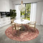 Indoor/Outdoor Sedona SN7 Spice Washable 10' x 10' Round Rug