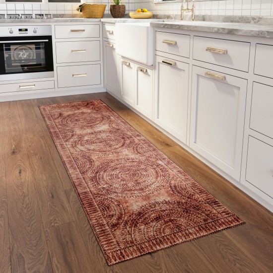 Indoor/Outdoor Sedona SN7 Spice Washable 2'3" x 7'6" Runner Rug